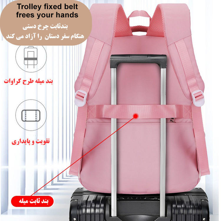 کوله پشتی مدرسه هپی تایم کد 5084