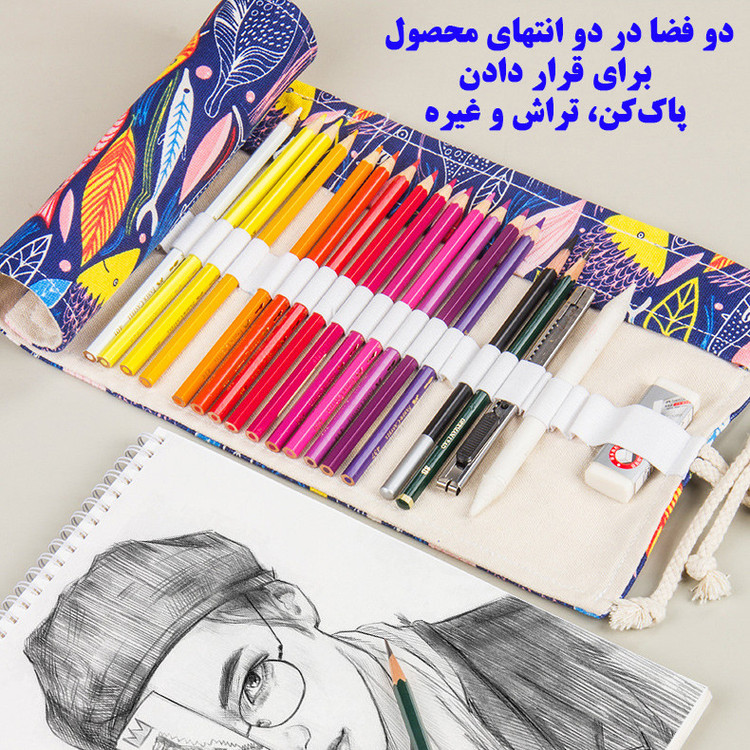 جامدادی مدل رولی طرح ماهی کد 36