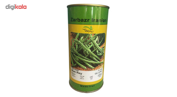بذر لوبیا سبز سان ری زر بذر ایرانیان قوطی 100 گرمی مدل GH100g-32