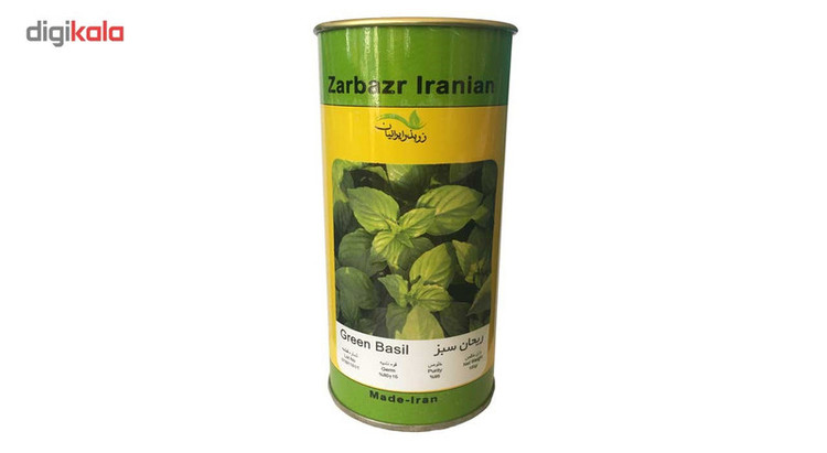 بذر ریحان سبز زر بذر ایرانیان قوطی 100 گرمی کد GH100g-07