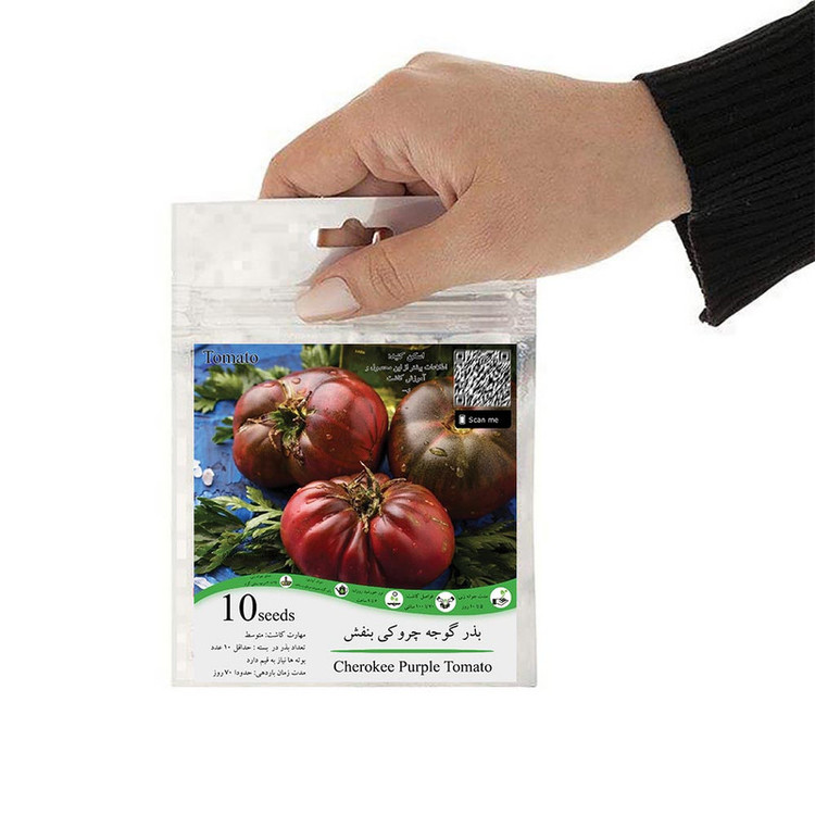 بذر گوجه چروکی بنفش درشت گلس گاردن مدل GL10