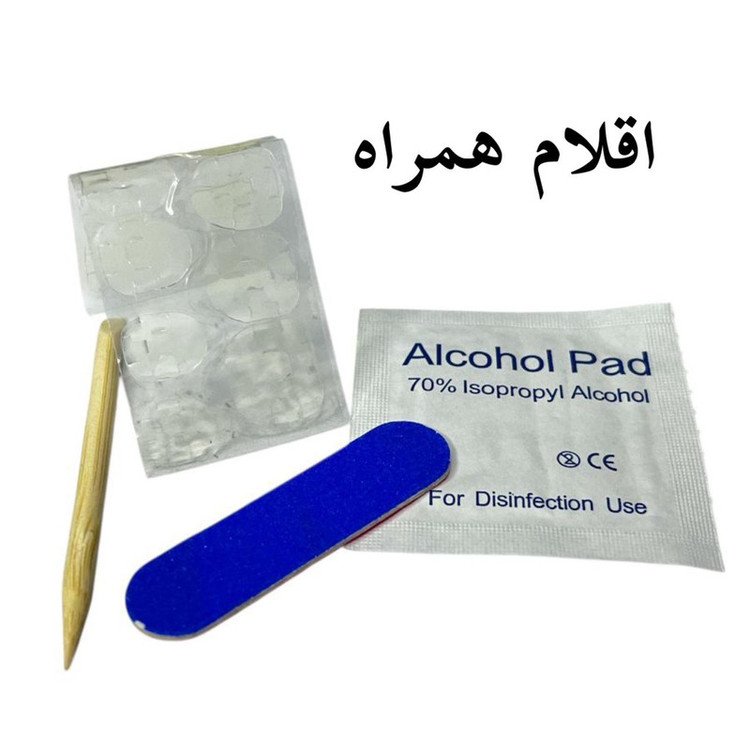 ناخن مصنوعی دست کودک مدل ملودی بسته 12 عددی