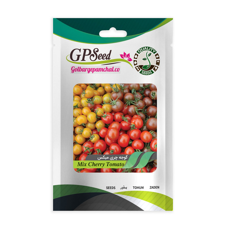 بذر گوجه چری گلدانی گلبرگ پامچال کد G-P-GP-06 مجموعه 6 عددی
