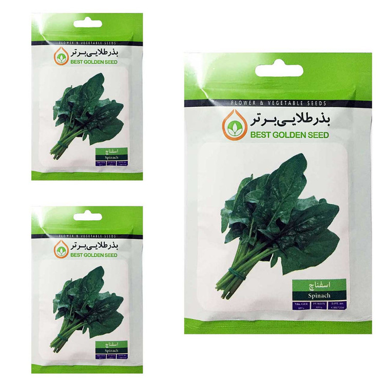 بذر اسفناج بذر طلایی برتر کد BTB-87 مجموعه 3 عددی