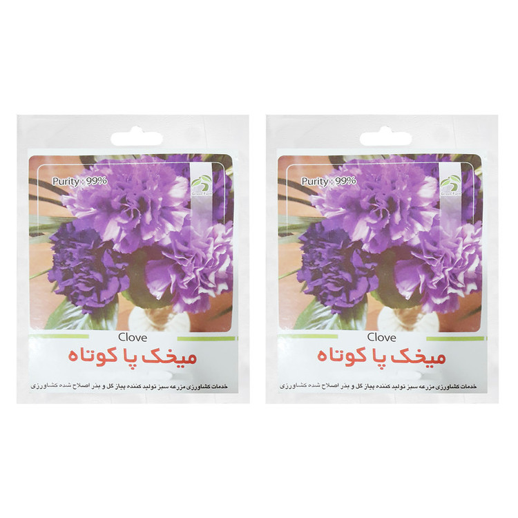 بذر میخک پاکوتاه گرین فارم کد G 22 بسته 2 عددی