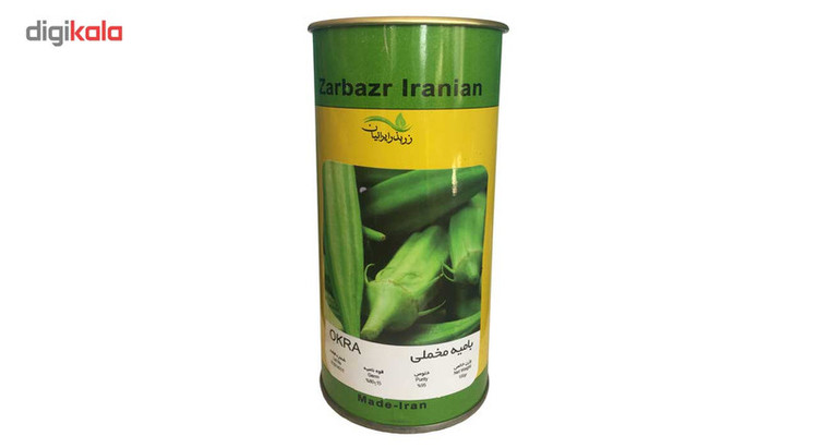 بذر بامیه مخملی زر بذر ایرانیان قوطی 100 گرمی مدل GH100g-36