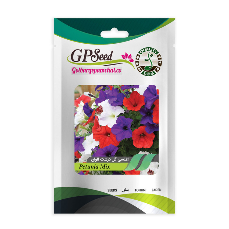 بذر گل اطلسی معطر و اطلسی رنگی گلدانی گلبرگ پامچال کد G-P-GP-04 مجموعه 4 عددی