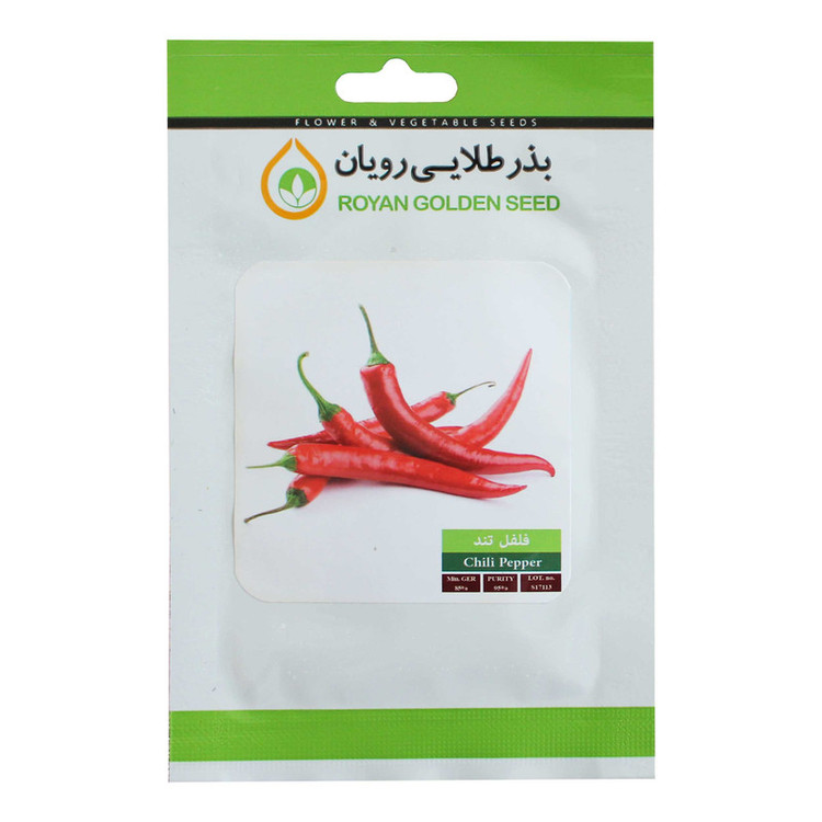 بذر فلفل قلمی تند بذر طلایی رویان مدل BZTR-061