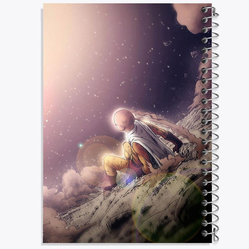دفتر مشق 100 برگ خندالو طرح سایتاما انیمه مرد تک مشتی One Punch Man کد 11393