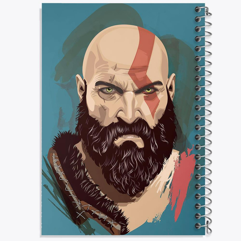 دفتر مشق 100 برگ خندالو طرح بازی گاد آف وار God Of War کد 28630