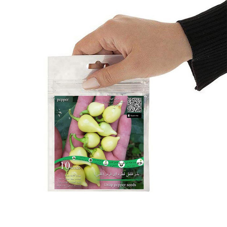 بذر فلفل قطره ای قلبی قرمز چری تند گلس گاردن مدل GL10