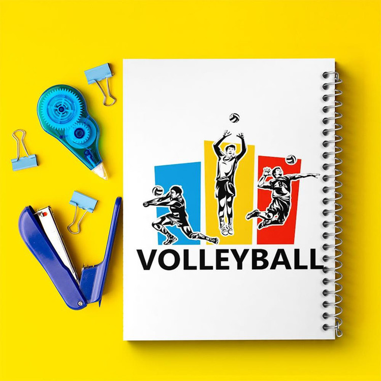 دفتر مشق 100 برگ خندالو طرح والیبال Volleyball کد 26425