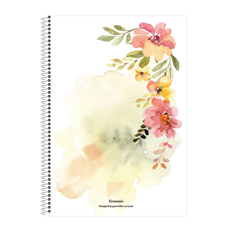 دفتر مشق 100 برگ اکونومیک مدل Flower