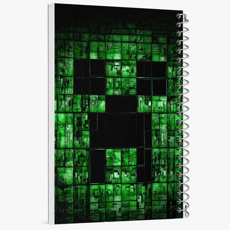 دفتر مشق 100 برگ خندالو طرح ماینکرافت (Minecraft) کد F2418