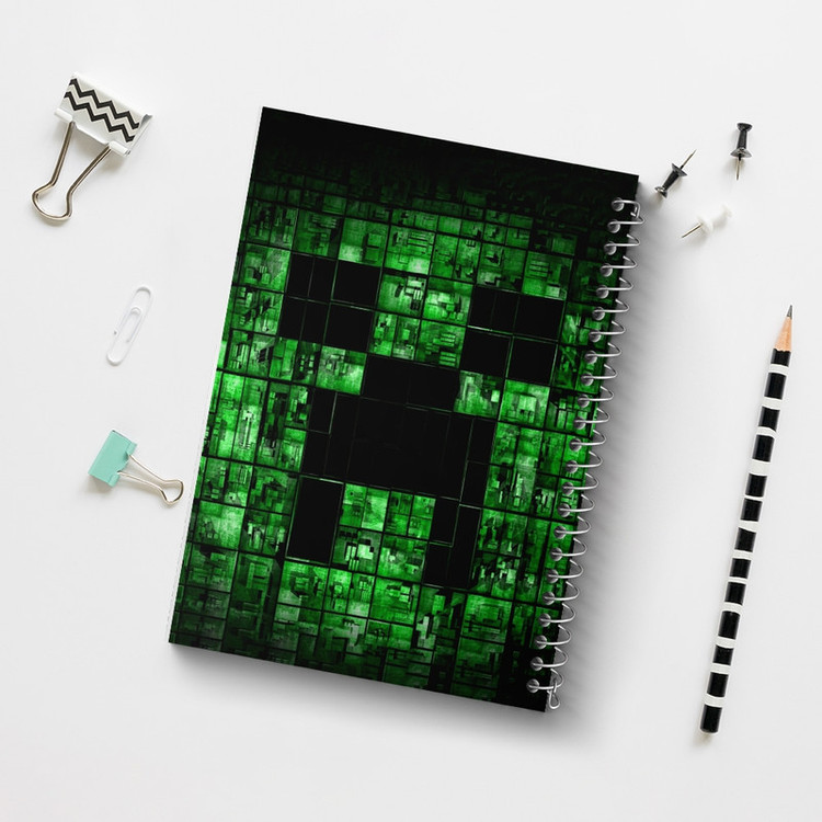 دفتر مشق 100 برگ خندالو طرح ماینکرافت (Minecraft) کد F2418