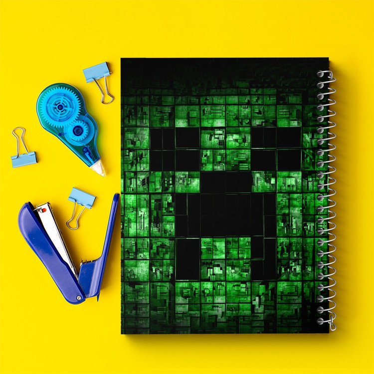 دفتر مشق 100 برگ خندالو طرح ماینکرافت (Minecraft) کد F2418