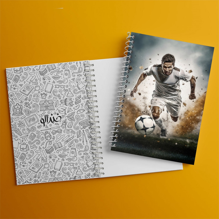 دفتر مشق 100 برگ خندالو طرح فوتبالی کد F2613