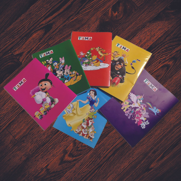 دفتر مشق 40 برگ تیما مدل Goofi مجموعه 6 عددی