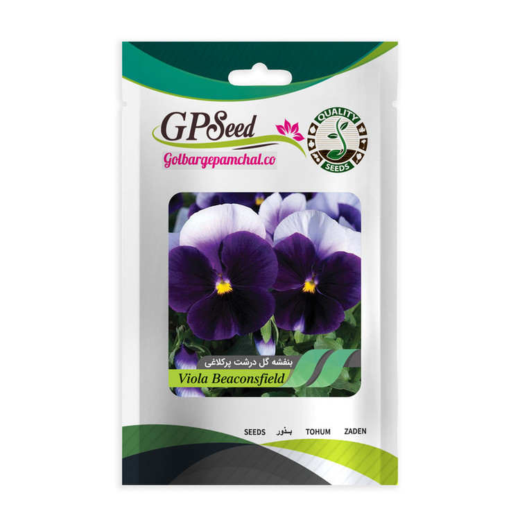 بذر گل بنفشه خوش رنگ الوان گلدانی گلبرگ پامچال کد G-P-GP-06 مجموعه 6 عددی