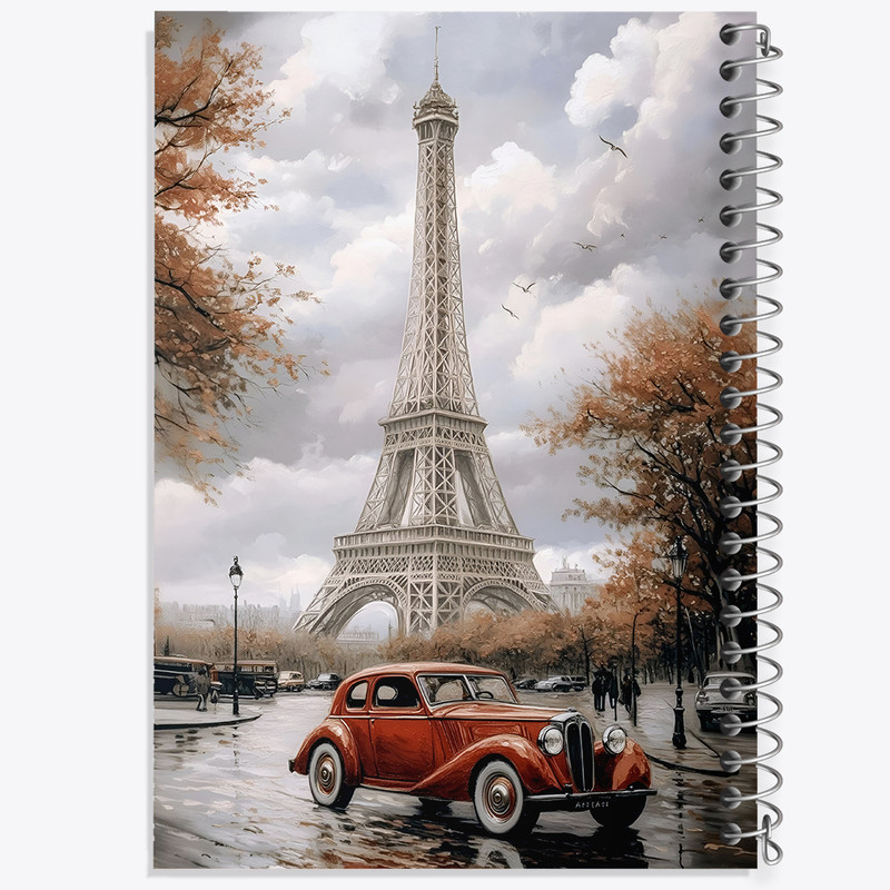 دفتر مشق 100 برگ خندالو طرح برج ایفل کد F6093