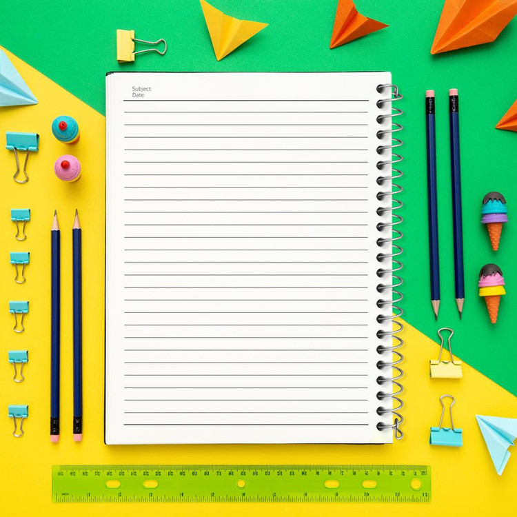 دفتر مشق 100 برگ خندالو طرح دخترانه فانتزی کد 25737