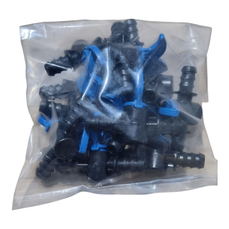 شیر انشعاب مدل آبیاری قطره ای bg-16-16 بسته 12عددی