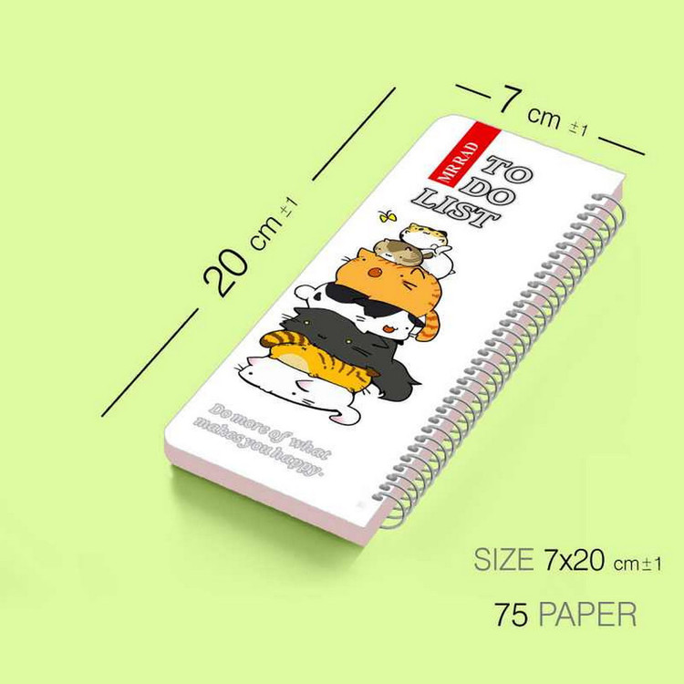 دفتر برنامه ریزی مستر راد مدل گربه فانتزی کد fiory 2075 به همراه جامدادی مجموعه 4 عددی