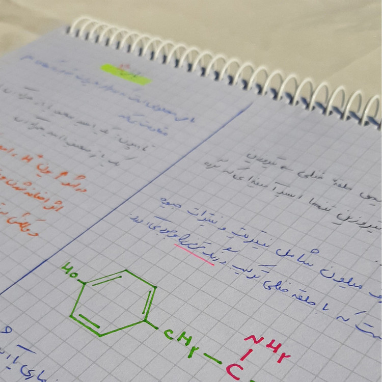 دفتر شطرنجی 200 برگ مدل انگیزشی