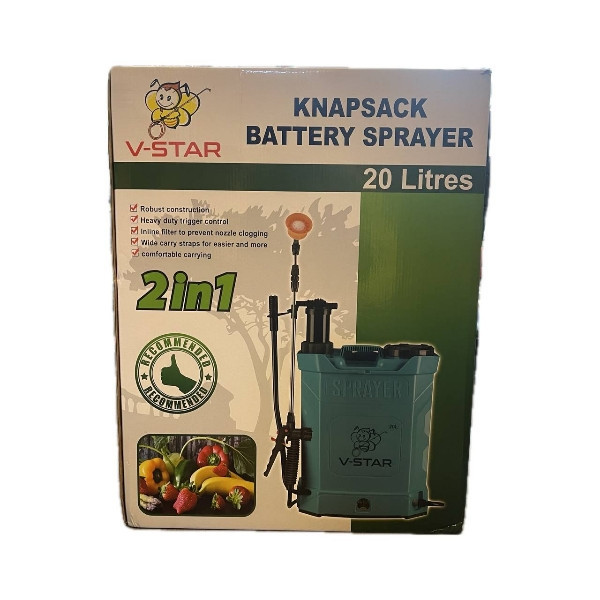 سمپاش شارژی وی استار مدل 20c ظرفیت 20 لیتر
