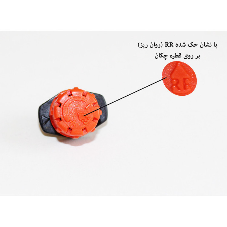 قطره چکان آبیاری روان ریز مدل RR-8N بسته 50 عددی