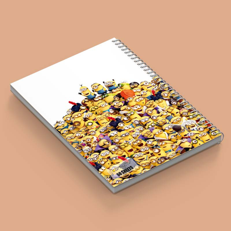 دفتر نقاشی 50 برگ کارنیکا طرح Minions کد 61502 مجموعه 4 عددی