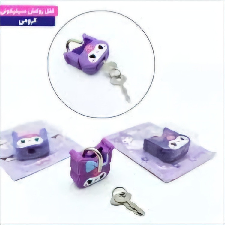 قفل مدل سیلیکونی فانتزی کرومی