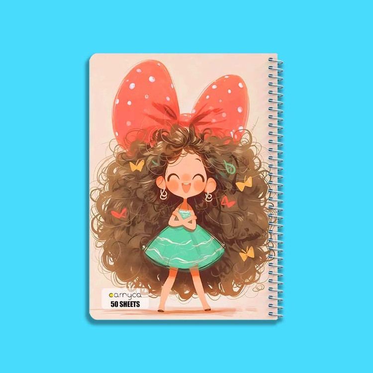 دفتر نقاشی 50 برگ کارنیکا طرح دخترانه کیوت Girly Cute کد 56918 مجموعه 4 عددی