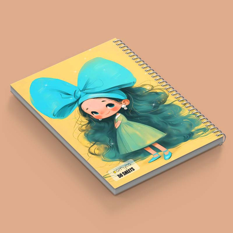 دفتر نقاشی 50 برگ کارنیکا طرح دخترانه کیوت Girly Cute کد 56918 مجموعه 4 عددی