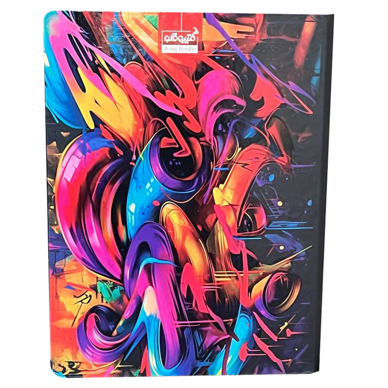 دفتر کلاسوری 100 برگ کتیبه قلم مدل best colour