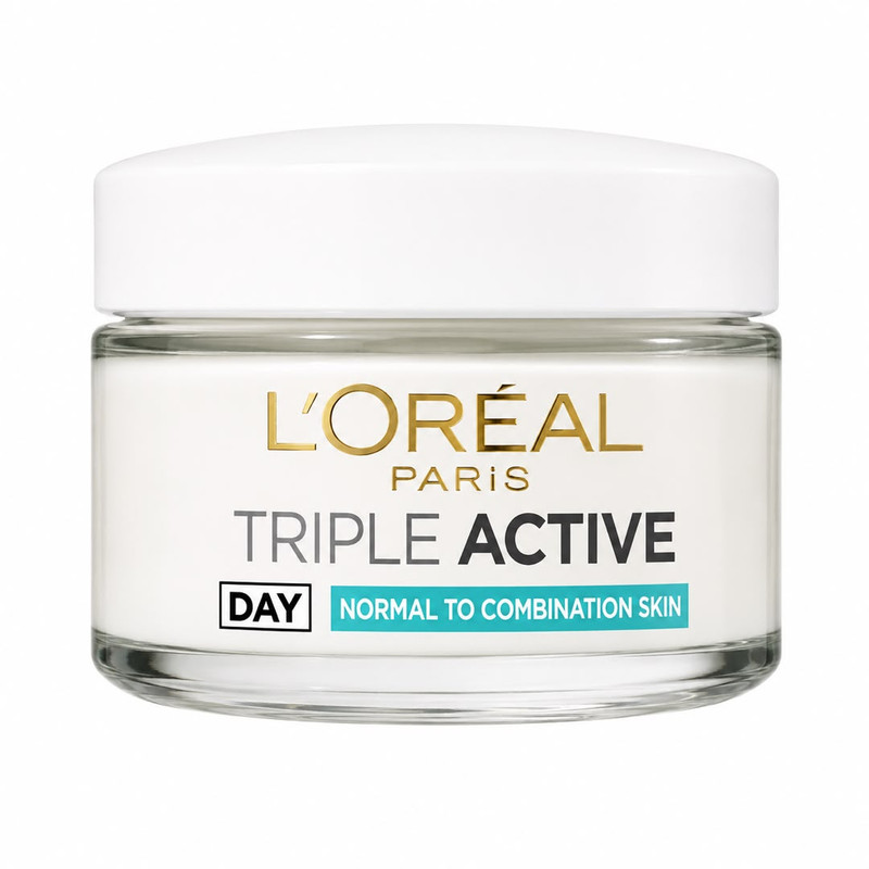 کرم ضد چروک لورآل مدل Triple Active Normal مناسب برای پوست مختلط حجم 50 میلی لیتر