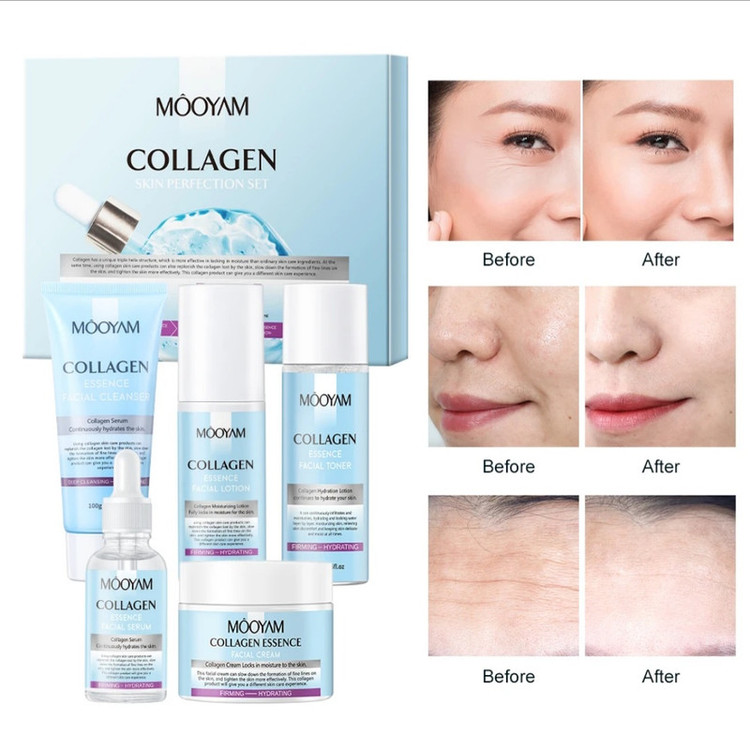 مجموعه مراقبت از پوست مویام مدل collagen مناسب انواع پوست بسته 5 عددی