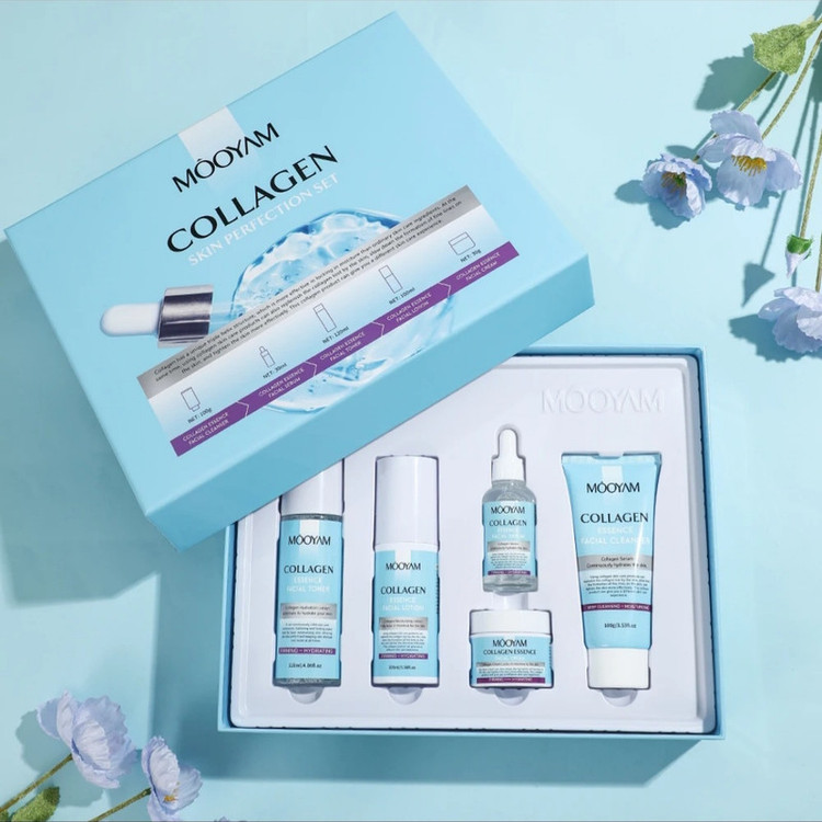 مجموعه مراقبت از پوست مویام مدل collagen مناسب انواع پوست بسته 5 عددی