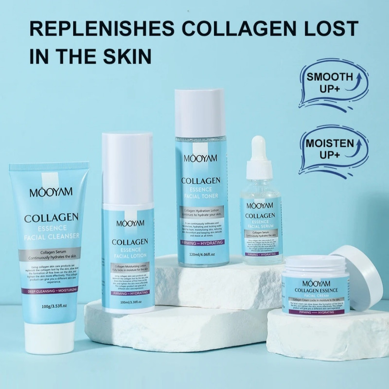 مجموعه مراقبت از پوست مویام مدل collagen مناسب انواع پوست بسته 5 عددی