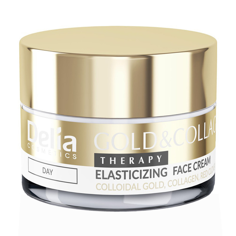 کرم ضد چروک صورت دلیا مدل GOLD COLLAGEN مناسب برای انواع پوست حجم 50 میلی لیتر