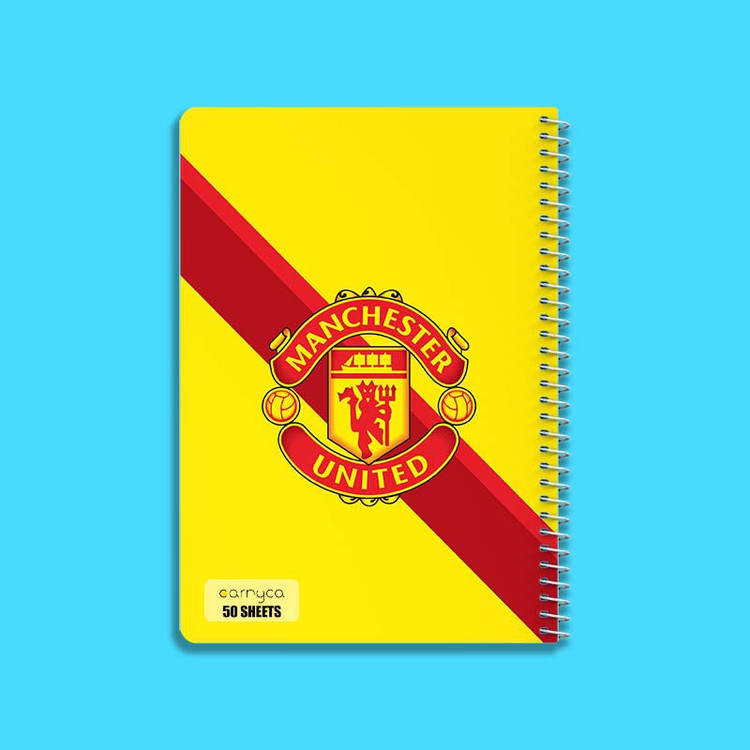 دفتر نقاشی 50 برگ کارنیکا طرح منچستر یونایتد Manchester United کد 11379 مجموعه 4 عددی