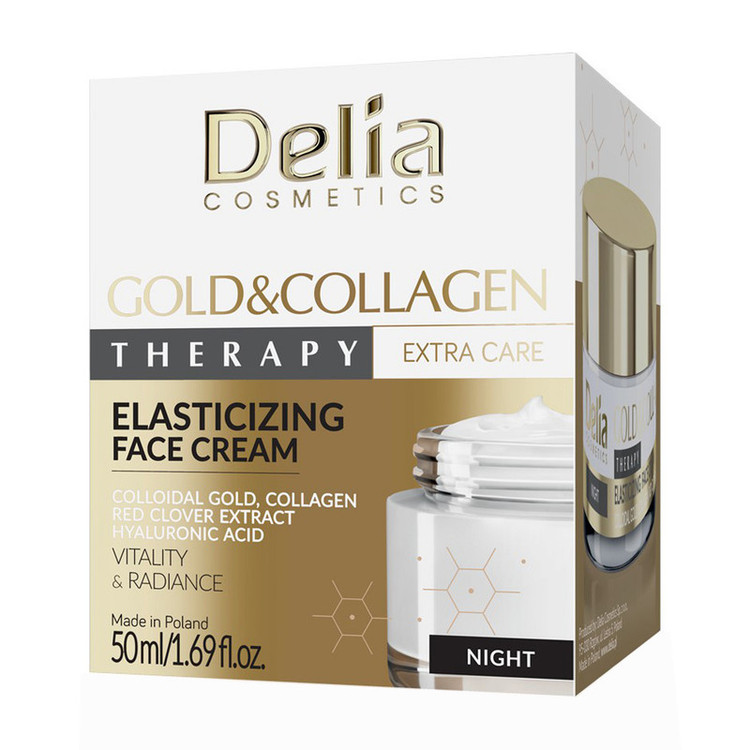 کرم ضد چروک دلیا مدل GOLD COLLAGEN مناسب برای انواع پوست حجم 50 میلی لیتر