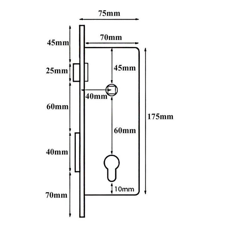 قفل سوئیچی باتیس کد BA100024