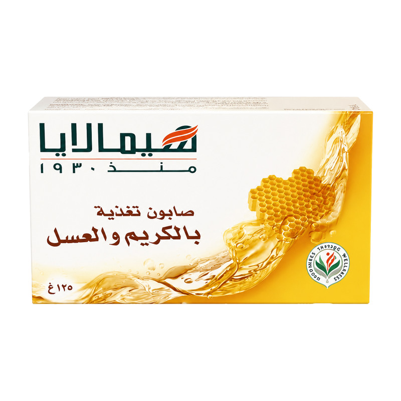 صابون شستشو مرطوب کننده صورت و بدن هیمالیا مدل honey مناسب برای انواع پوست وزن 125 گرم
