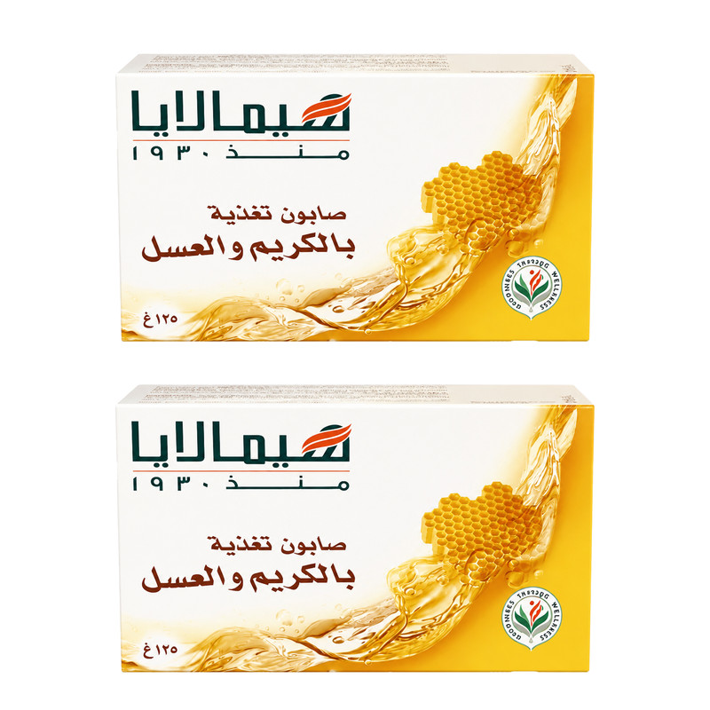 صابون شستشو مرطوب کننده صورت و بدن هیمالیا مدل honey مناسب برای انواع پوست وزن 125 گرم