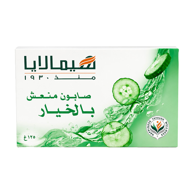 صابون شستشو مرطوب کننده صورت و بدن هیمالیا مدل خیار مناسب برای انواع پوست وزن 125 گرم