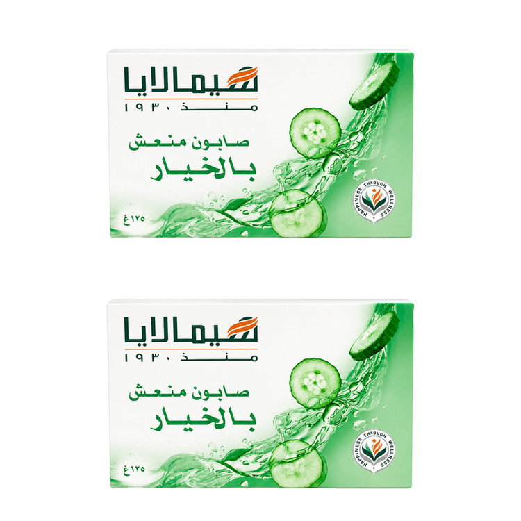 صابون شستشو مرطوب کننده صورت و بدن هیمالیا مدل خیار مناسب برای انواع پوست وزن 125 گرم