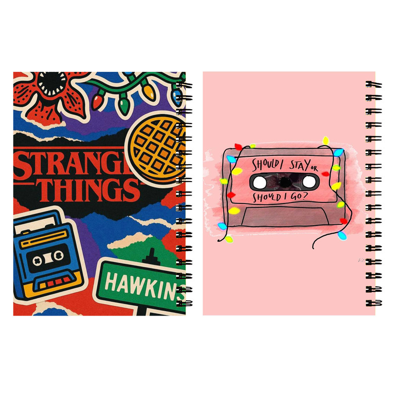 دفتر مشق 60 برگ مدل stranger things کد 93