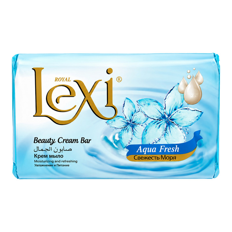 صابون شستشو مرطوب‌کننده صورت و بدن لکسی مدل Aqua Fresh مناسب برای انواع پوست وزن 175 گرم