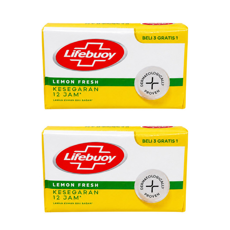 صابون شستشو ضدباکتری صورت و بدن لایفبوی مدل Lemon Fresh مناسب برای انواع پوست وزن 100 گرم